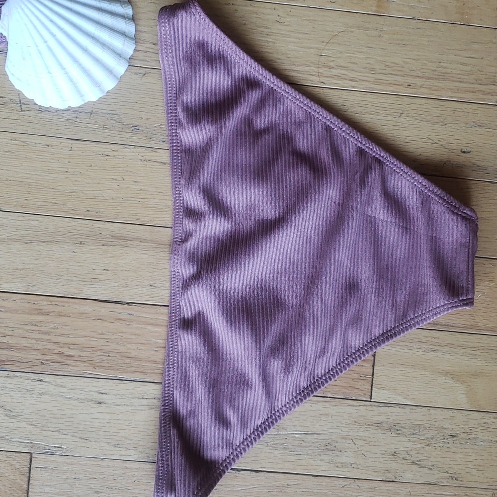 Taupe Ribbed Bikini👙 - Picture 6 of 7